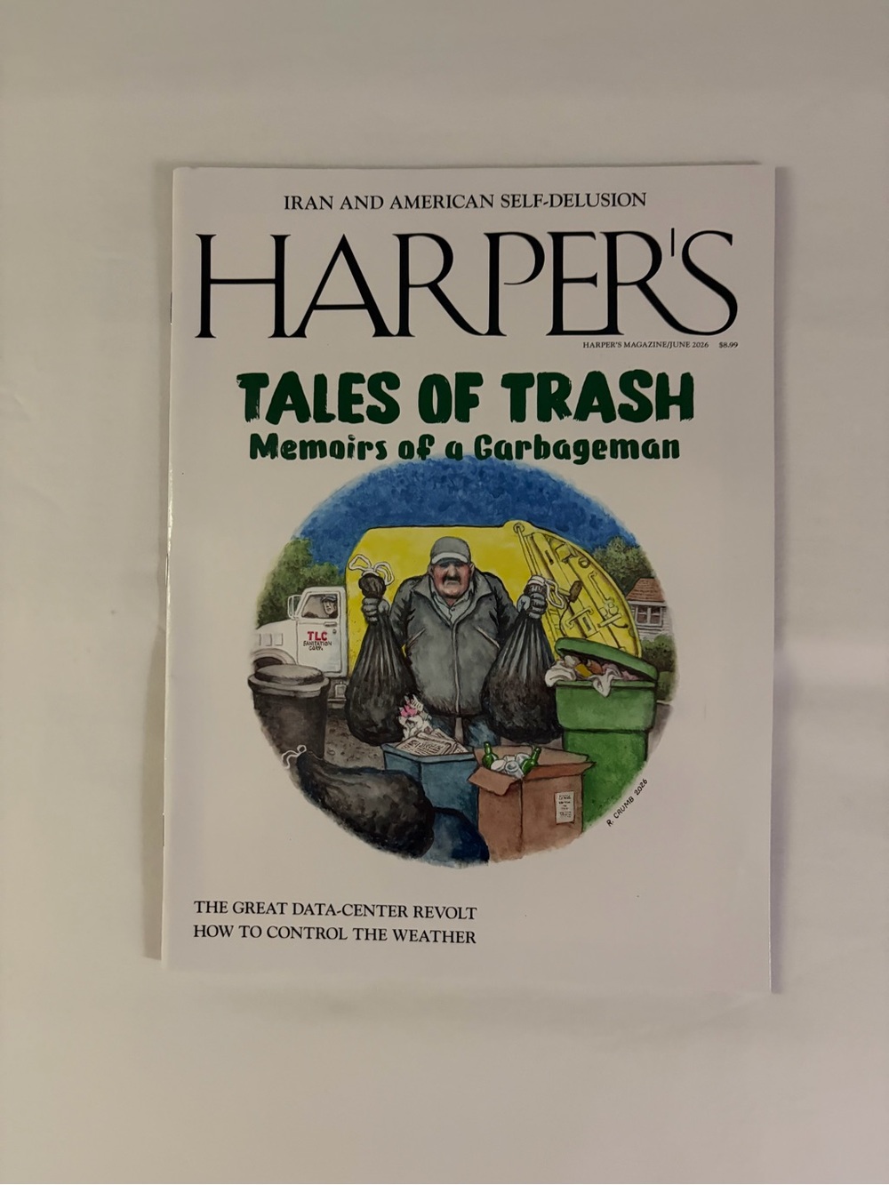 Harpers “Tales of Trash Memoirs of a Garbageman” Issue June 2026 Magazine